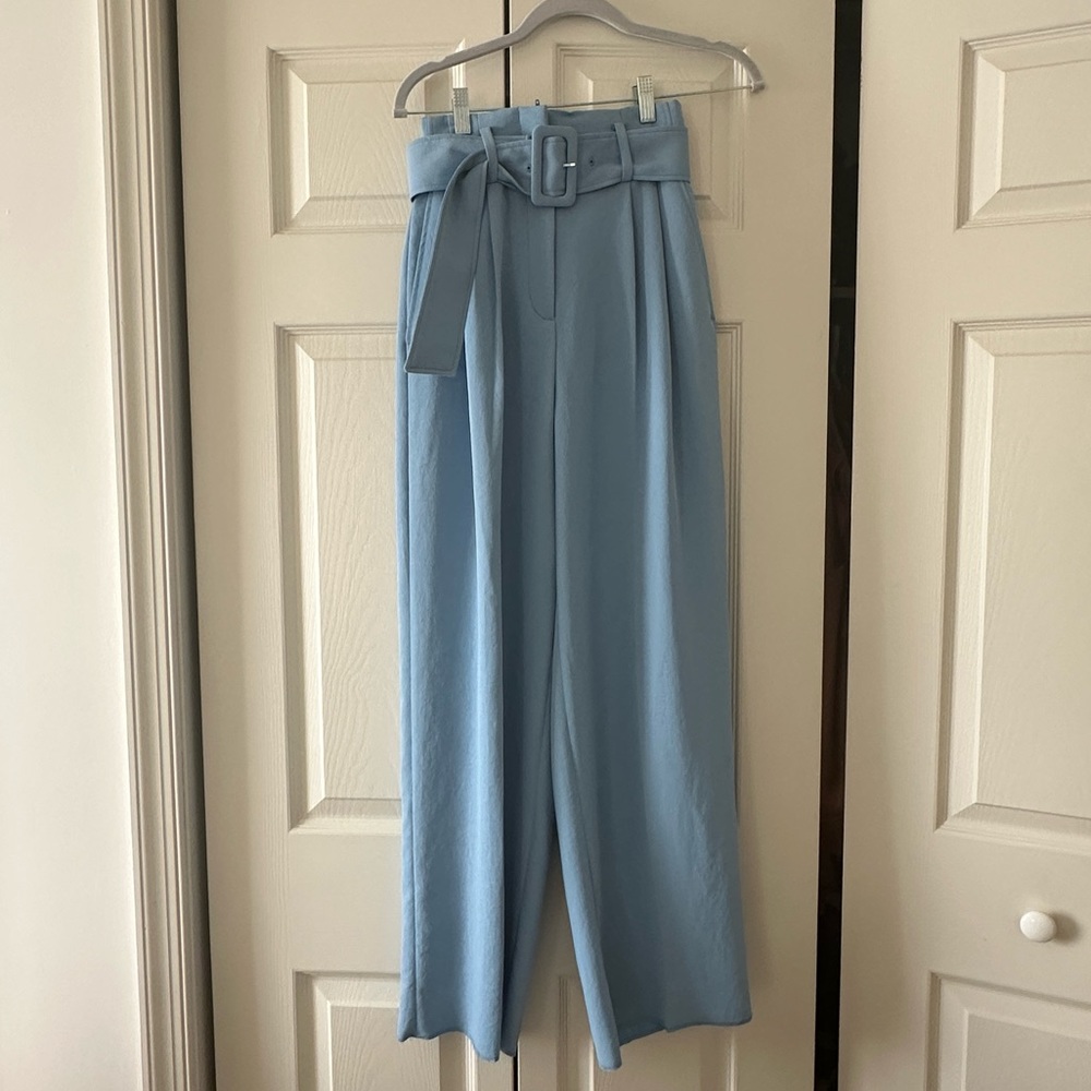 Sandro Blue Wide Leg Jumpsuit